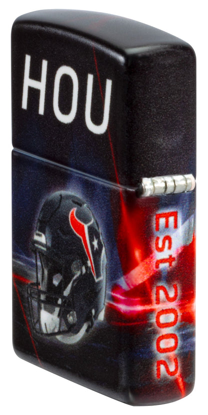 Zippo NFL Houston Texans Team Spirit Design Black Matte Windproof Lighter