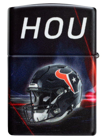 Zippo NFL Houston Texans Team Spirit Design Black Matte Windproof Lighter