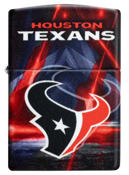 Zippo NFL Houston Texans Team Spirit Design Black Matte Windproof Lighter