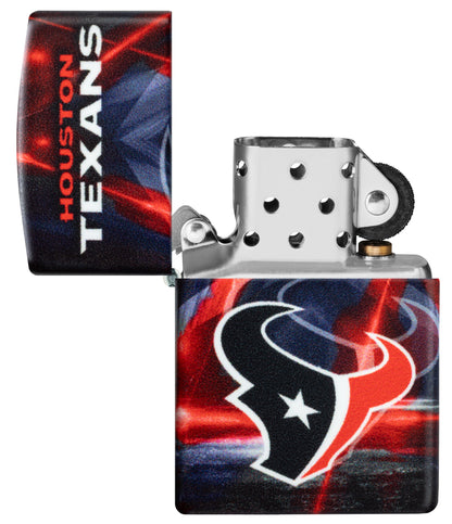 Zippo NFL Houston Texans Team Spirit Design Black Matte Windproof Lighter