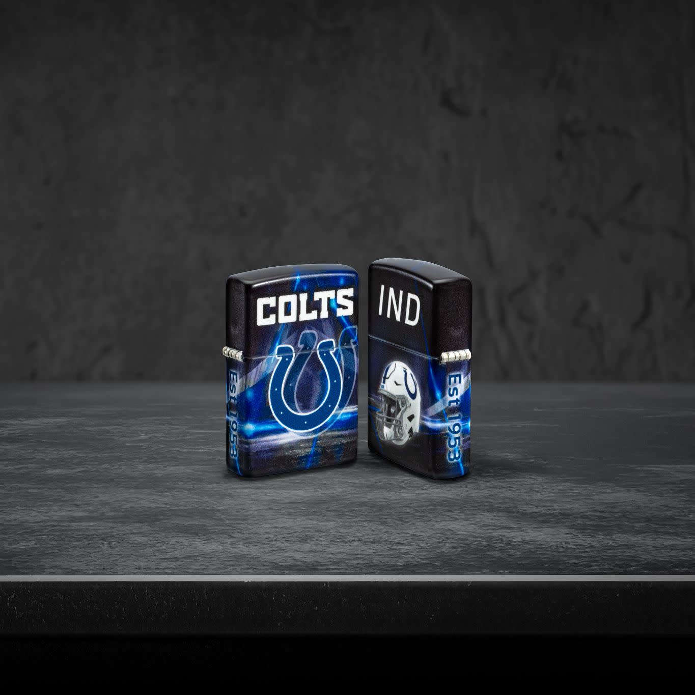 Zippo NFL Indianapolis Colts Team Spirit Design Black Matte Windproof Lighter