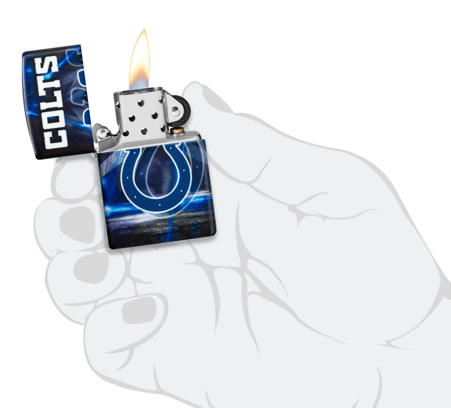 Zippo NFL Indianapolis Colts Team Spirit Design Black Matte Windproof Lighter