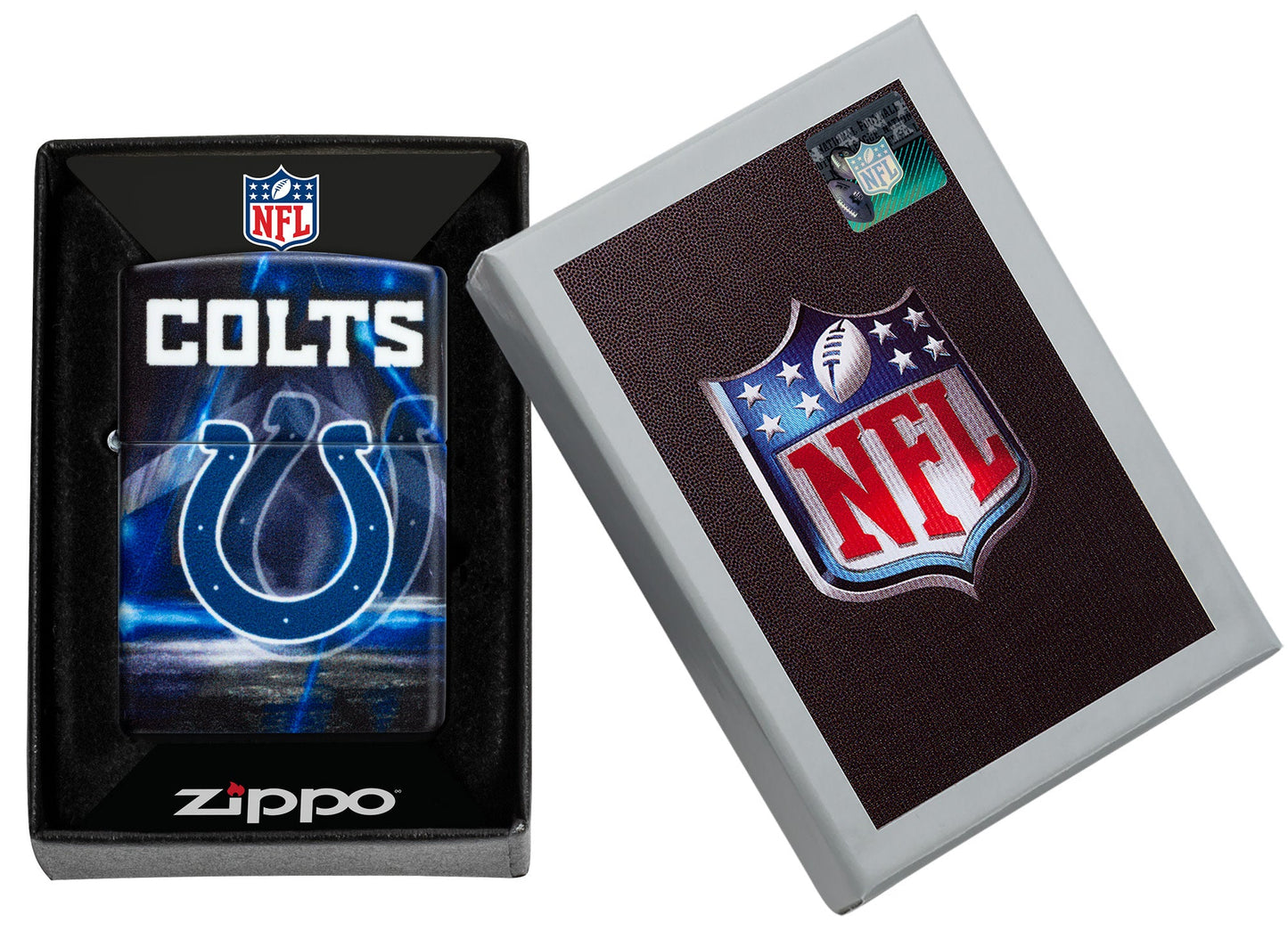 Zippo NFL Indianapolis Colts Team Spirit Design Black Matte Windproof Lighter