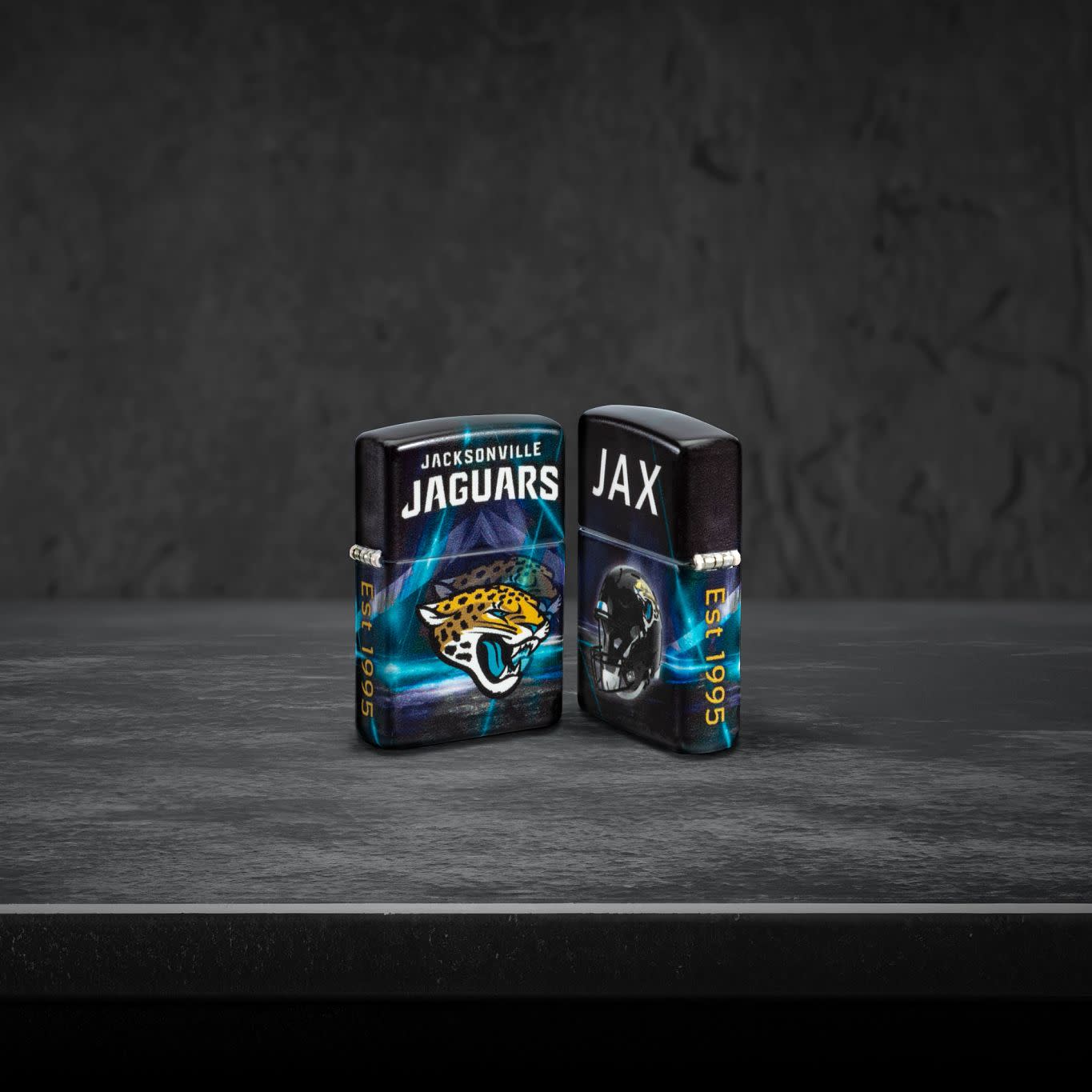 Zippo NFL Jacksonville Jaguars Team Spirit Design Black Matte Windproof Lighter