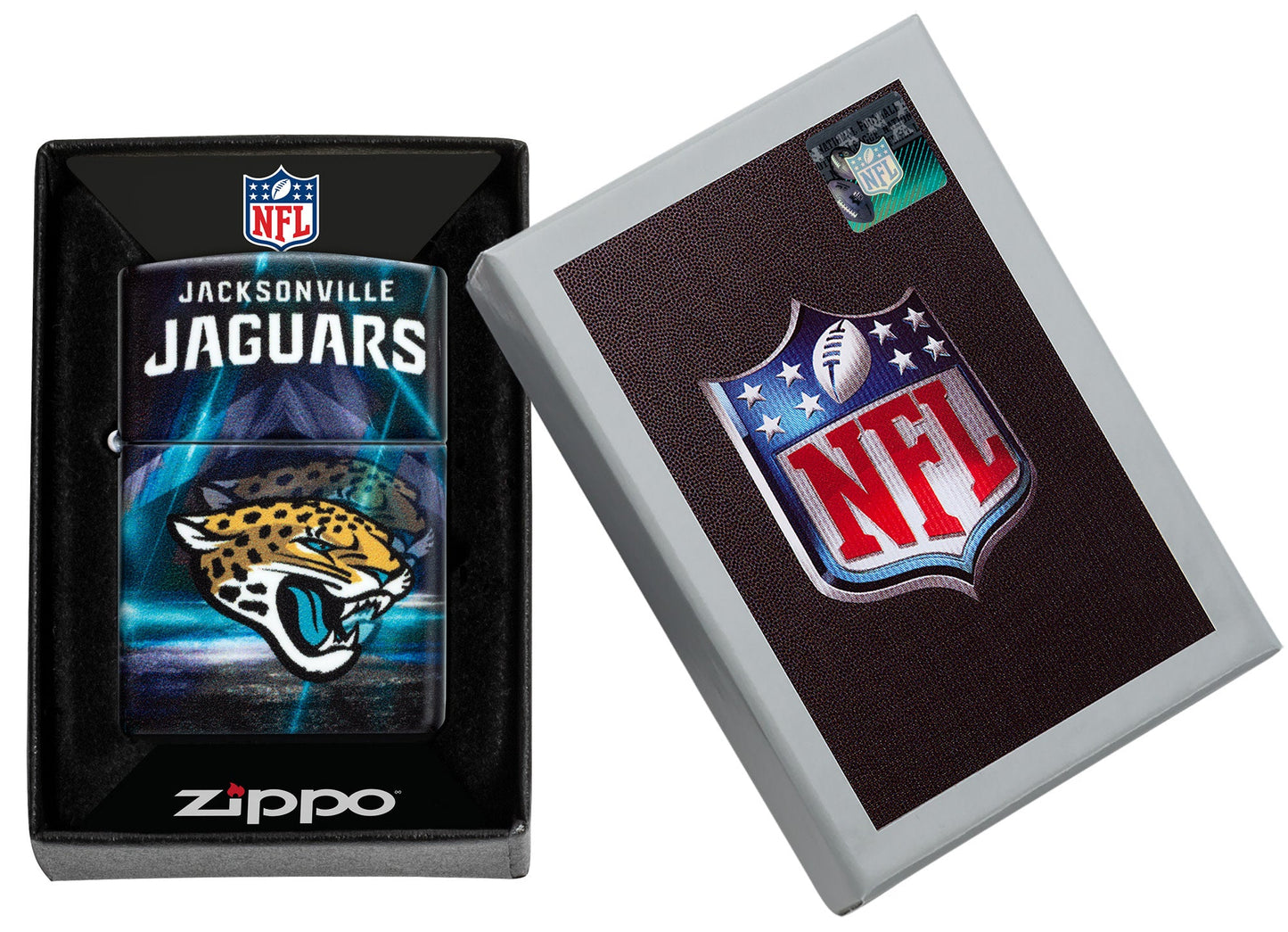 Zippo NFL Jacksonville Jaguars Team Spirit Design Black Matte Windproof Lighter
