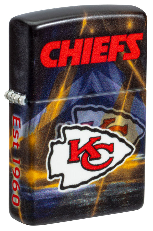 Zippo NFL Kansas City Chiefs Team Spirit Design Black Matte Windproof Lighter