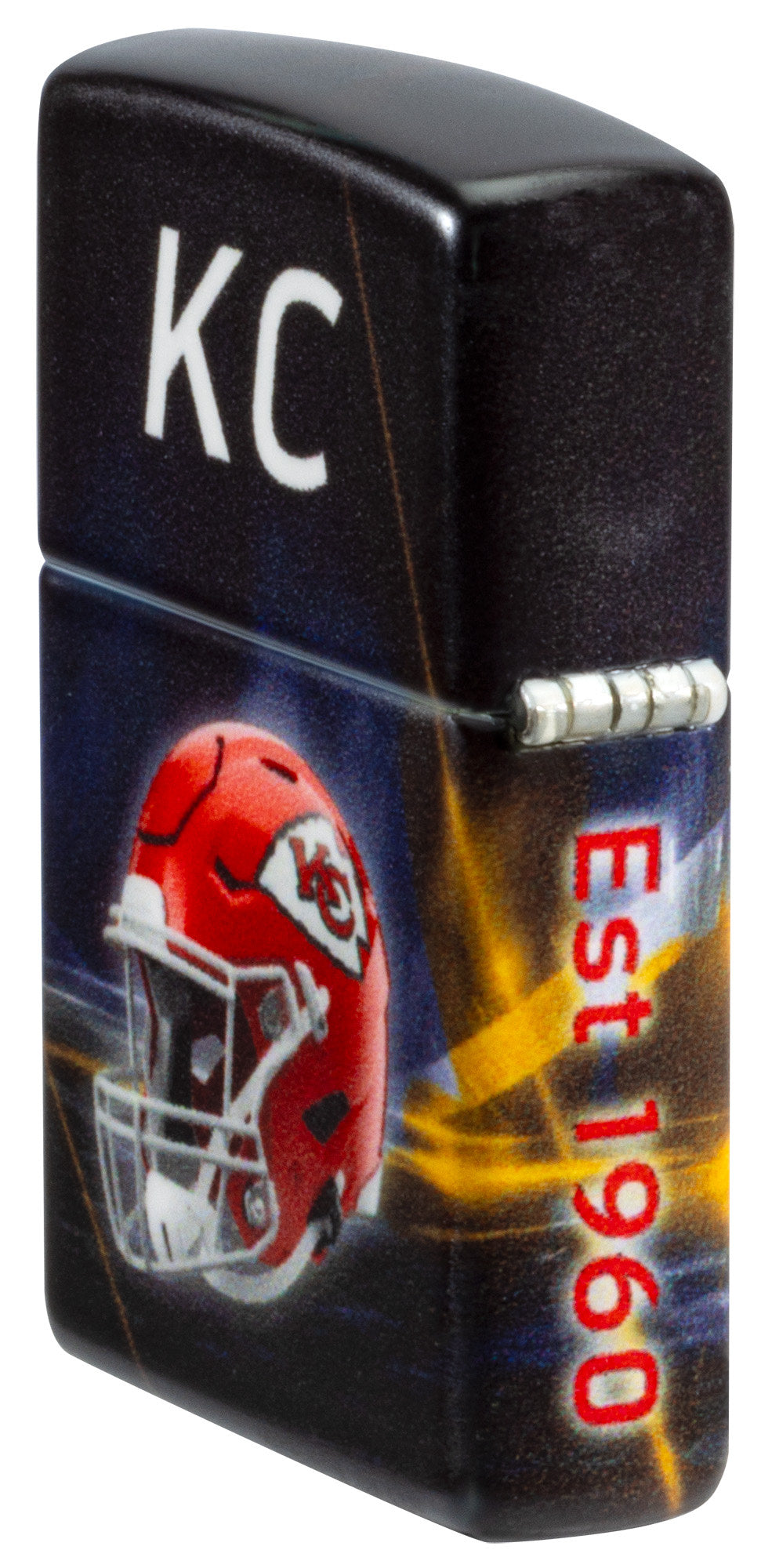 Zippo NFL Kansas City Chiefs Team Spirit Design Black Matte Windproof Lighter