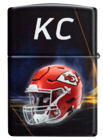 Zippo NFL Kansas City Chiefs Team Spirit Design Black Matte Windproof Lighter