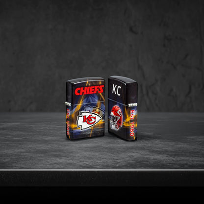 Zippo NFL Kansas City Chiefs Team Spirit Design Black Matte Windproof Lighter