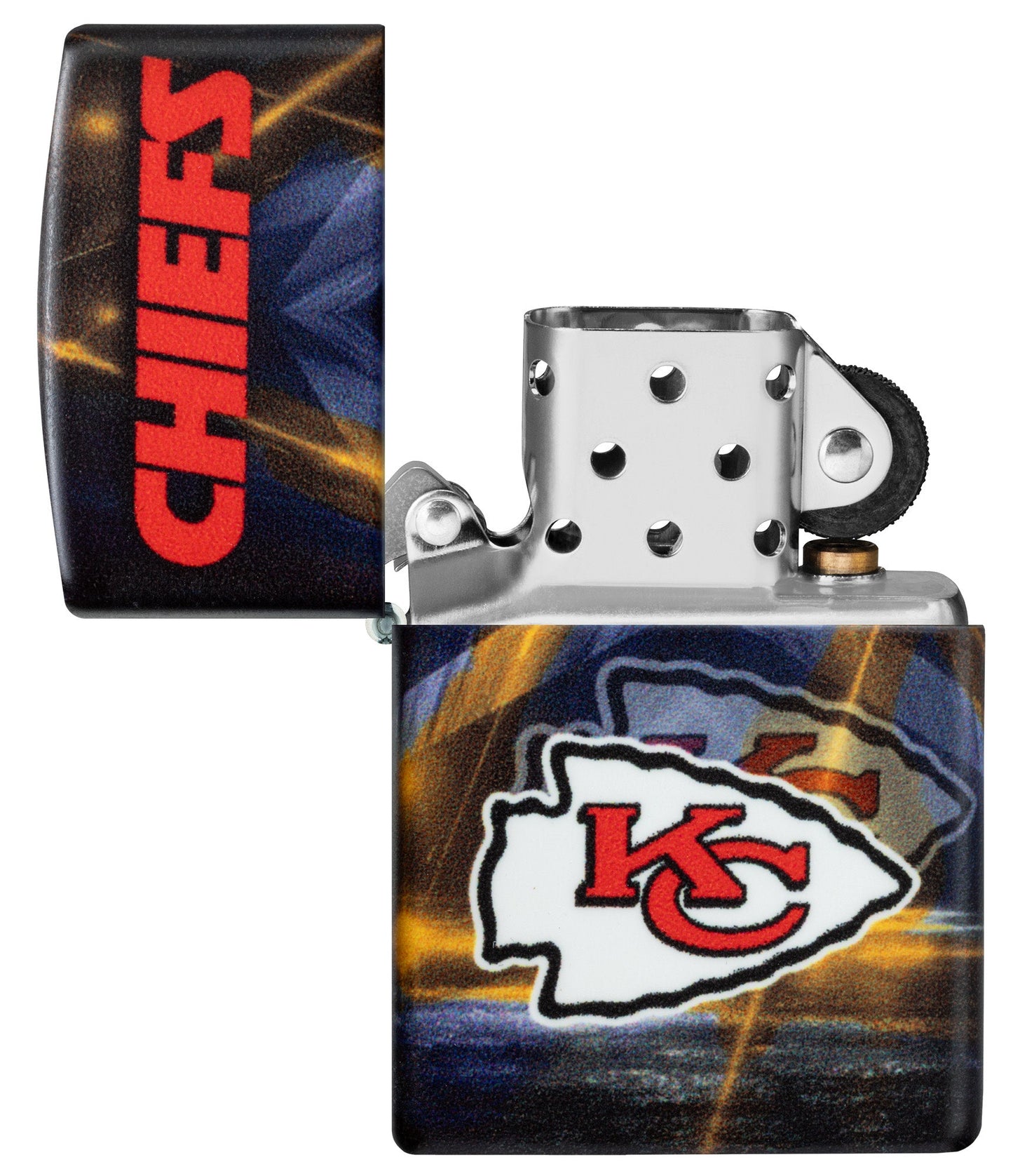 Zippo NFL Kansas City Chiefs Team Spirit Design Black Matte Windproof Lighter