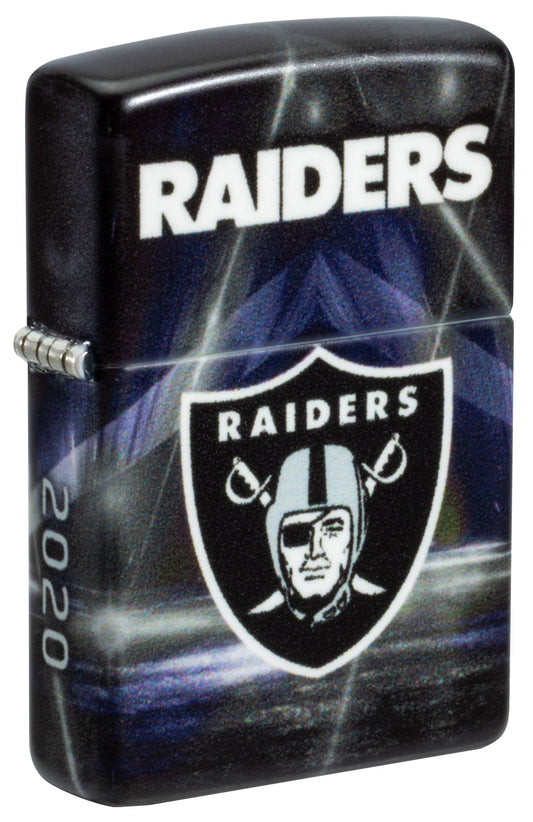 Zippo NFL Las Vegas Raiders Team Spirit Design Black Matte Windproof Lighter