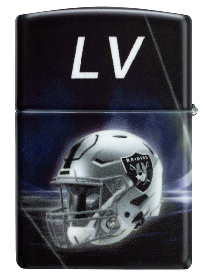 Zippo NFL Las Vegas Raiders Team Spirit Design Black Matte Windproof Lighter