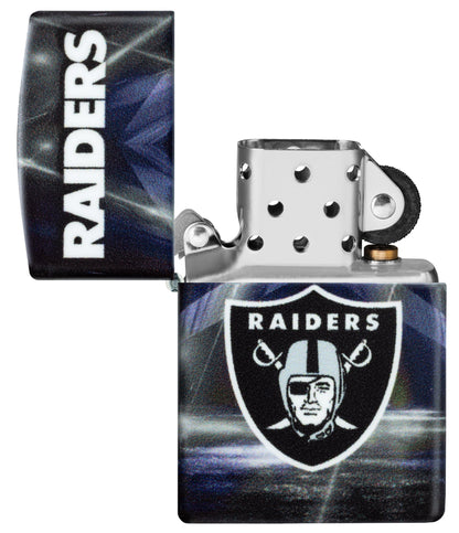 Zippo NFL Las Vegas Raiders Team Spirit Design Black Matte Windproof Lighter