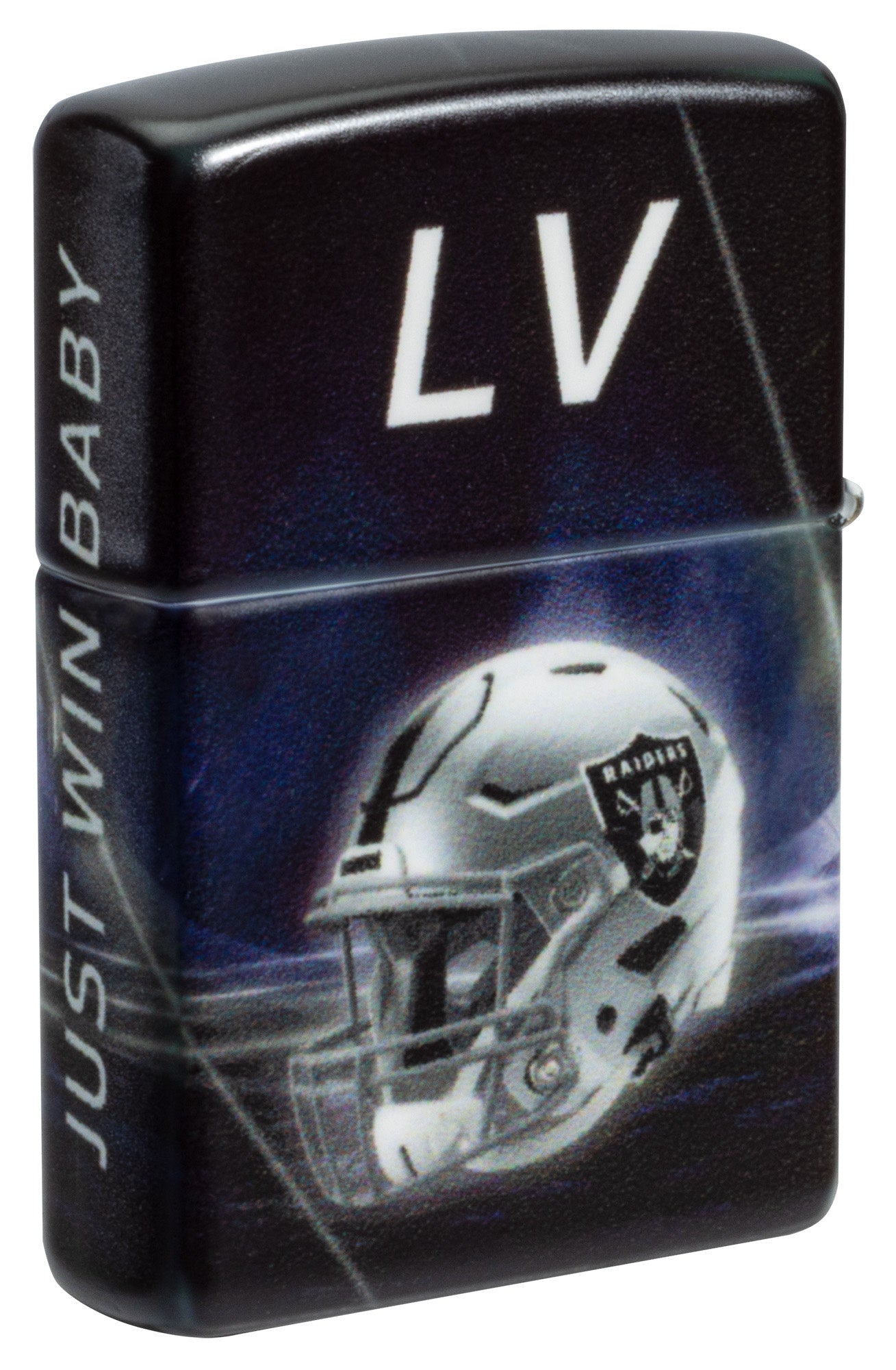 Zippo NFL Las Vegas Raiders Team Spirit Design Black Matte Windproof Lighter
