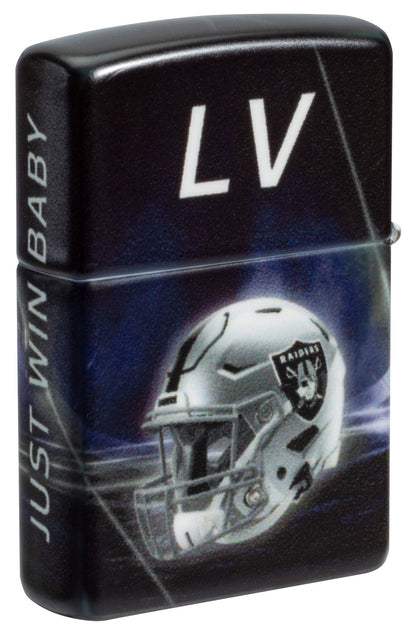 Zippo NFL Las Vegas Raiders Team Spirit Design Black Matte Windproof Lighter