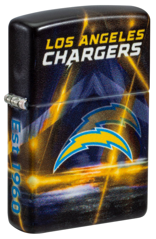 Zippo NFL Los Angeles Chargers Team Spirit Design Black Matte Windproof Lighter