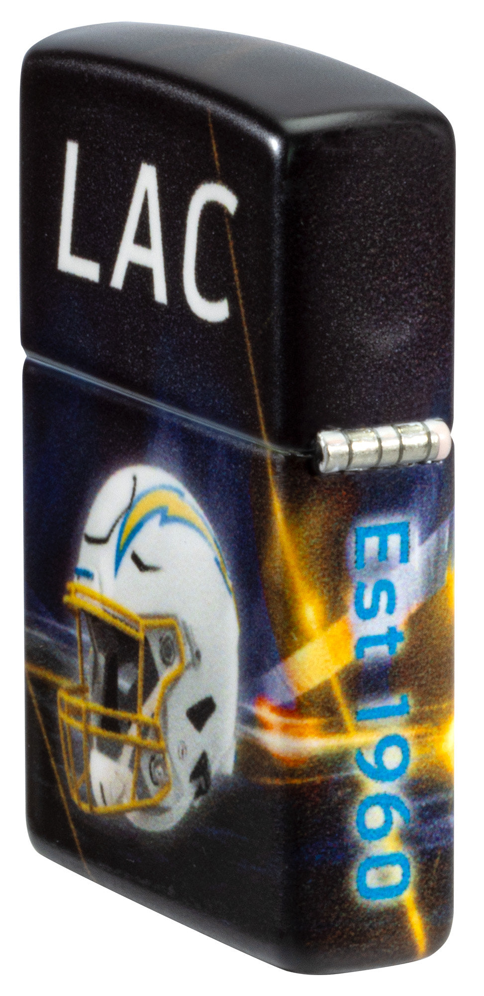 Zippo NFL Los Angeles Chargers Team Spirit Design Black Matte Windproof Lighter