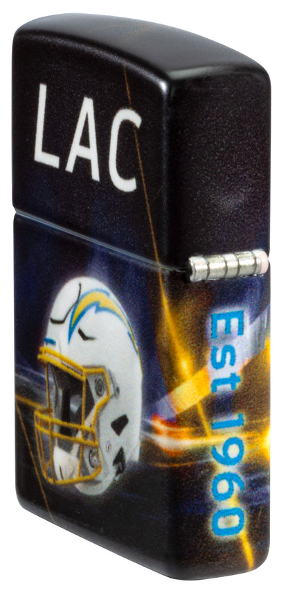 Zippo NFL Los Angeles Chargers Team Spirit Design Black Matte Windproof Lighter