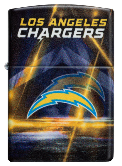 Zippo NFL Los Angeles Chargers Team Spirit Design Black Matte Windproof Lighter