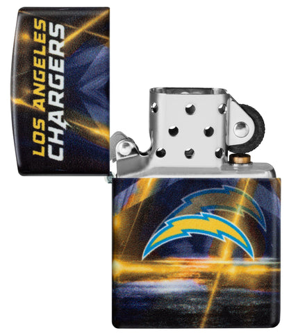 Zippo NFL Los Angeles Chargers Team Spirit Design Black Matte Windproof Lighter