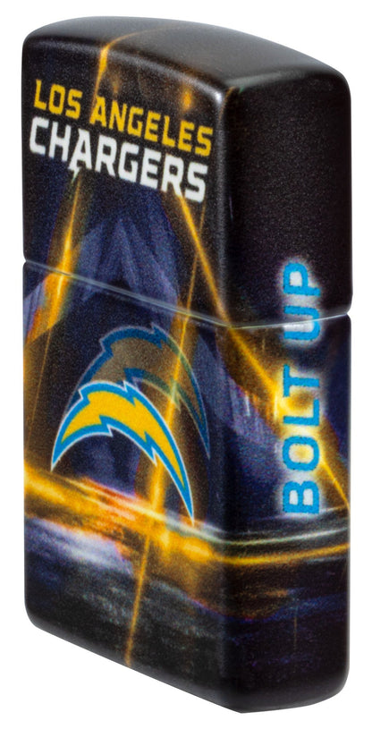 Zippo NFL Los Angeles Chargers Team Spirit Design Black Matte Windproof Lighter