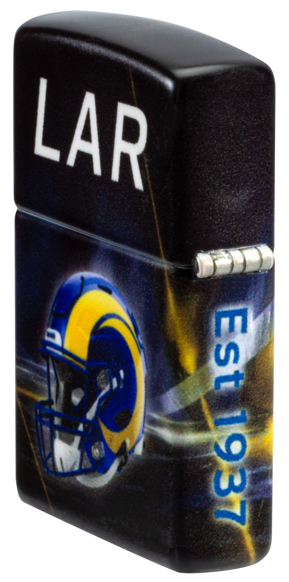 Zippo NFL Los Angeles Rams Team Spirit Design Black Matte Windproof Lighter