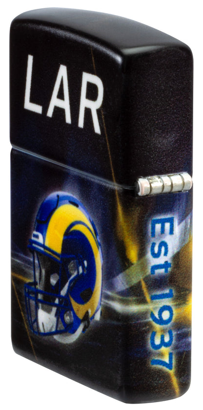 Zippo NFL Los Angeles Rams Team Spirit Design Black Matte Windproof Lighter