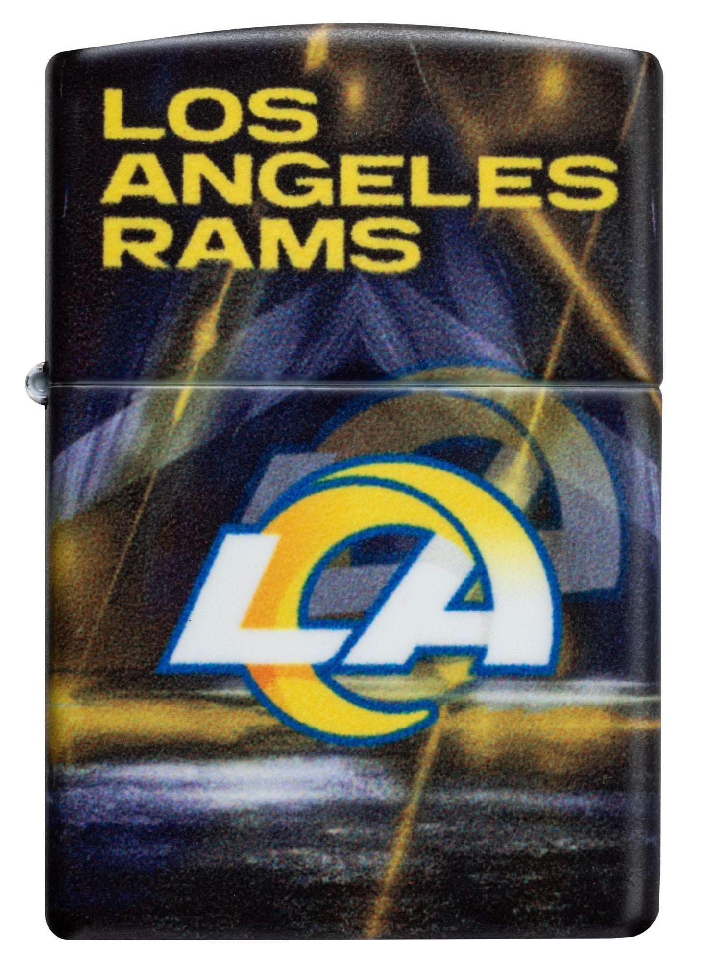 Zippo NFL Los Angeles Rams Team Spirit Design Black Matte Windproof Lighter
