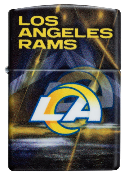 Zippo NFL Los Angeles Rams Team Spirit Design Black Matte Windproof Lighter