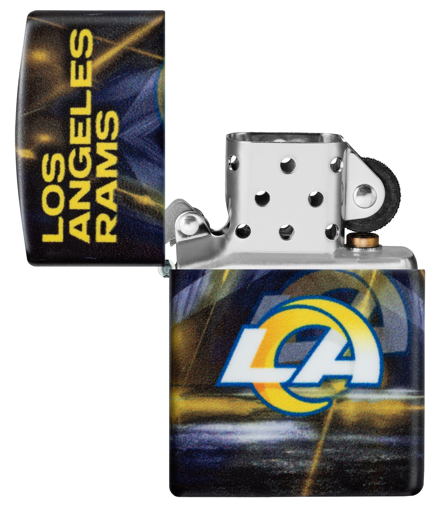 Zippo NFL Los Angeles Rams Team Spirit Design Black Matte Windproof Lighter