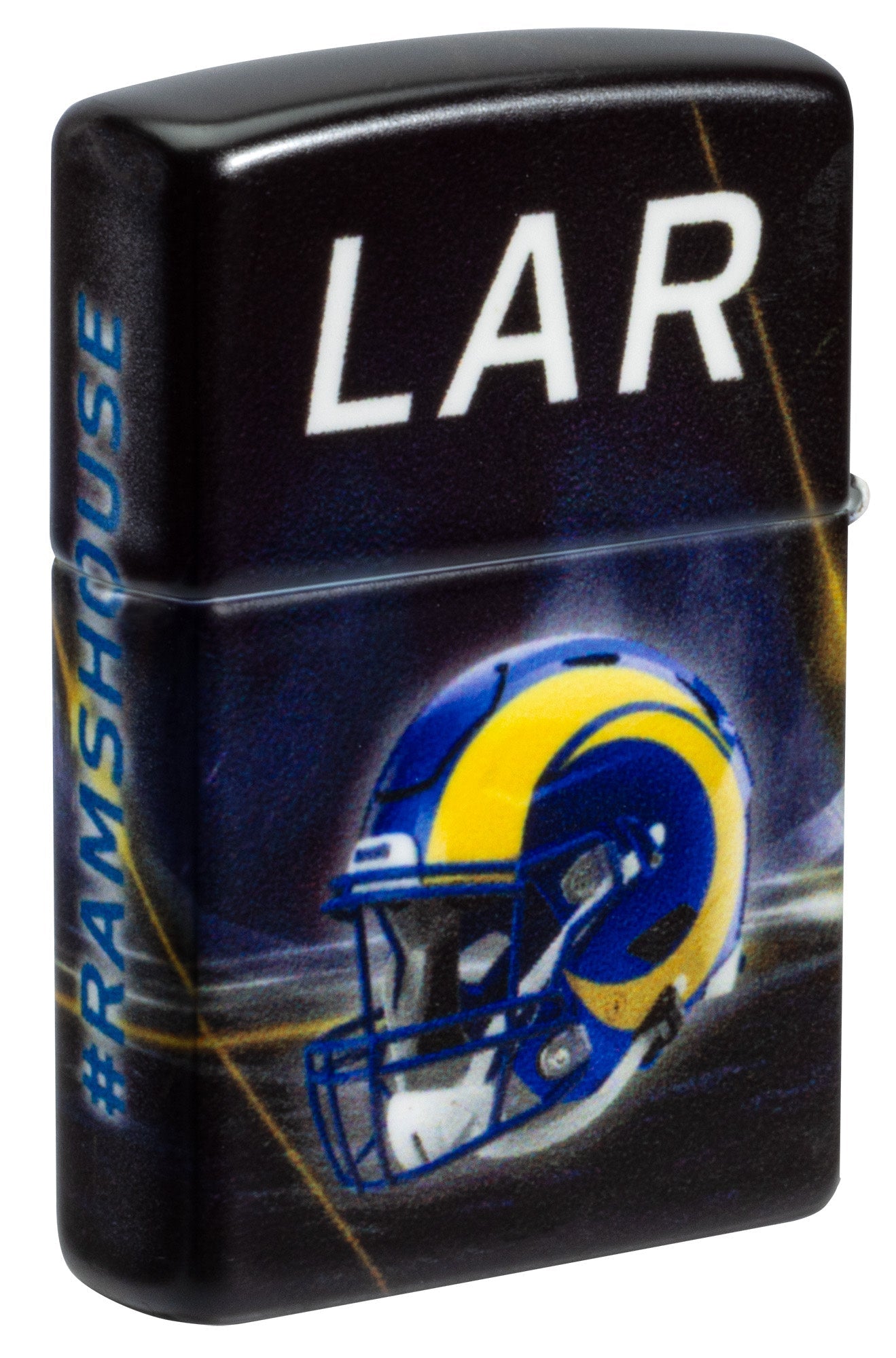 Zippo NFL Los Angeles Rams Team Spirit Design Black Matte Windproof Lighter