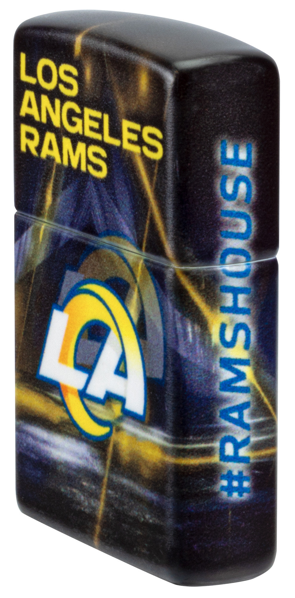 Zippo NFL Los Angeles Rams Team Spirit Design Black Matte Windproof Lighter