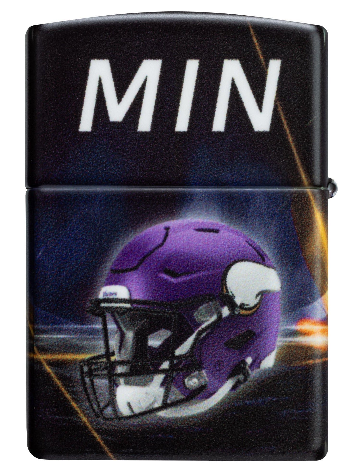 Zippo NFL Minnesota Vikings Team Spirit Design Black Matte Windproof Lighter