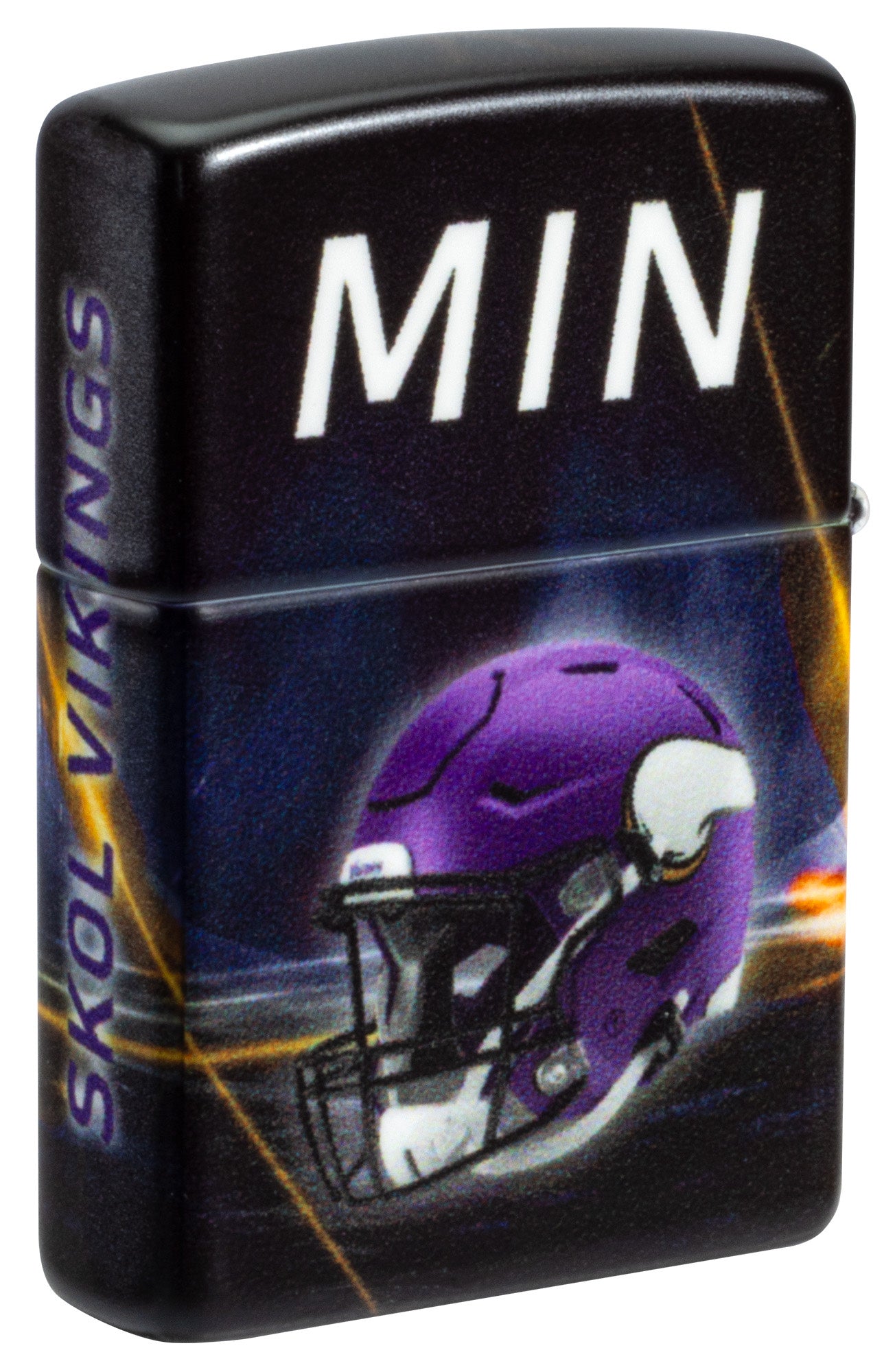 Zippo NFL Minnesota Vikings Team Spirit Design Black Matte Windproof Lighter
