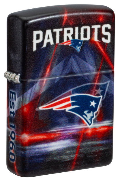 Zippo NFL New England Patriots Team Spirit Design Black Matte Windproof Lighter