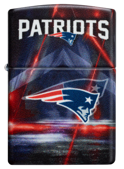 Zippo NFL New England Patriots Team Spirit Design Black Matte Windproof Lighter