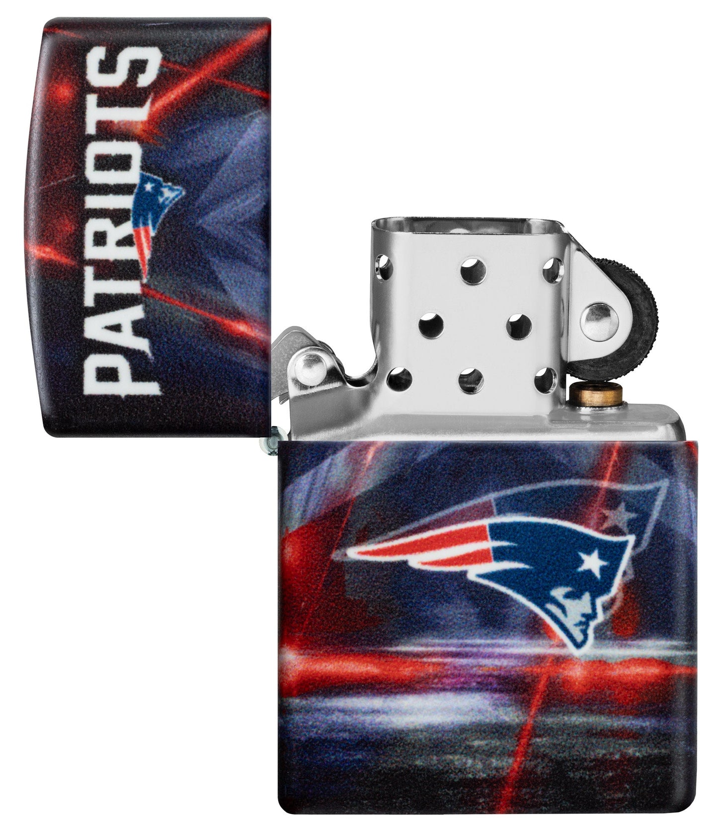 Zippo NFL New England Patriots Team Spirit Design Black Matte Windproof Lighter