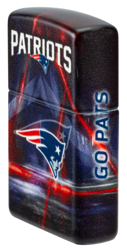 Zippo NFL New England Patriots Team Spirit Design Black Matte Windproof Lighter