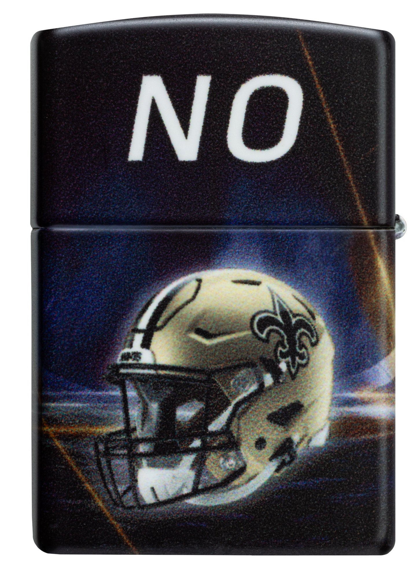 Zippo NFL New Orleans Saints Team Spirit Design Black Matte Windproof Lighter