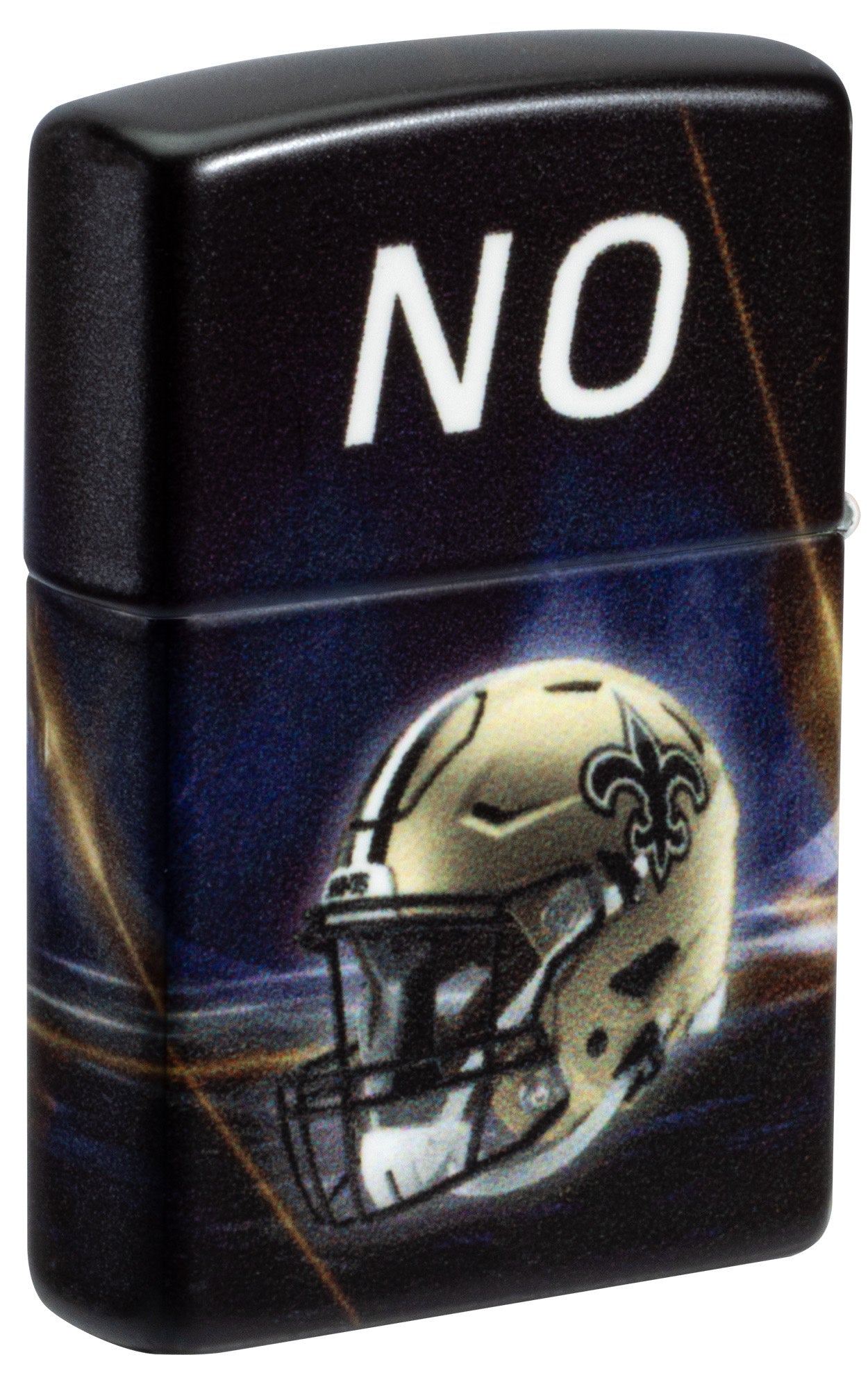Zippo NFL New Orleans Saints Team Spirit Design Black Matte Windproof Lighter