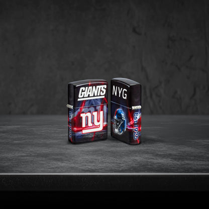 Zippo NFL New York Giants Team Spirit Design Black Matte Windproof Lighter