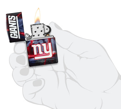Zippo NFL New York Giants Team Spirit Design Black Matte Windproof Lighter