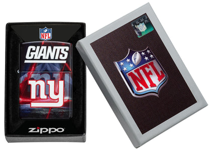 Zippo NFL New York Giants Team Spirit Design Black Matte Windproof Lighter