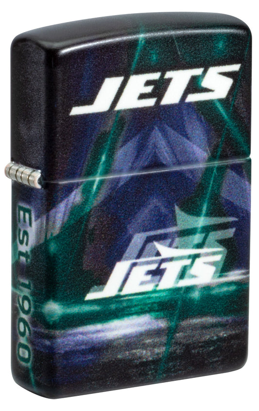Zippo NFL New York Jets Team Spirit Design Black Matte Windproof Lighter