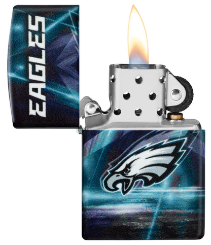 Zippo NFL Philadelphia Eagles Team Spirit Design Black Matte Windproof Lighter