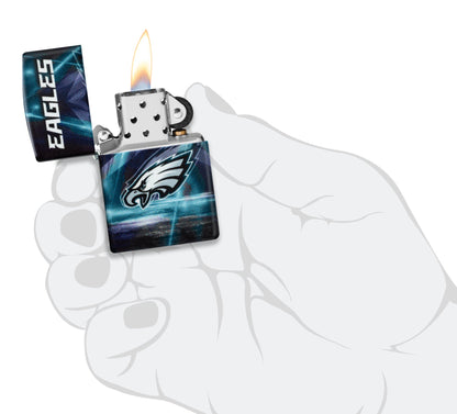 Zippo NFL Philadelphia Eagles Team Spirit Design Black Matte Windproof Lighter