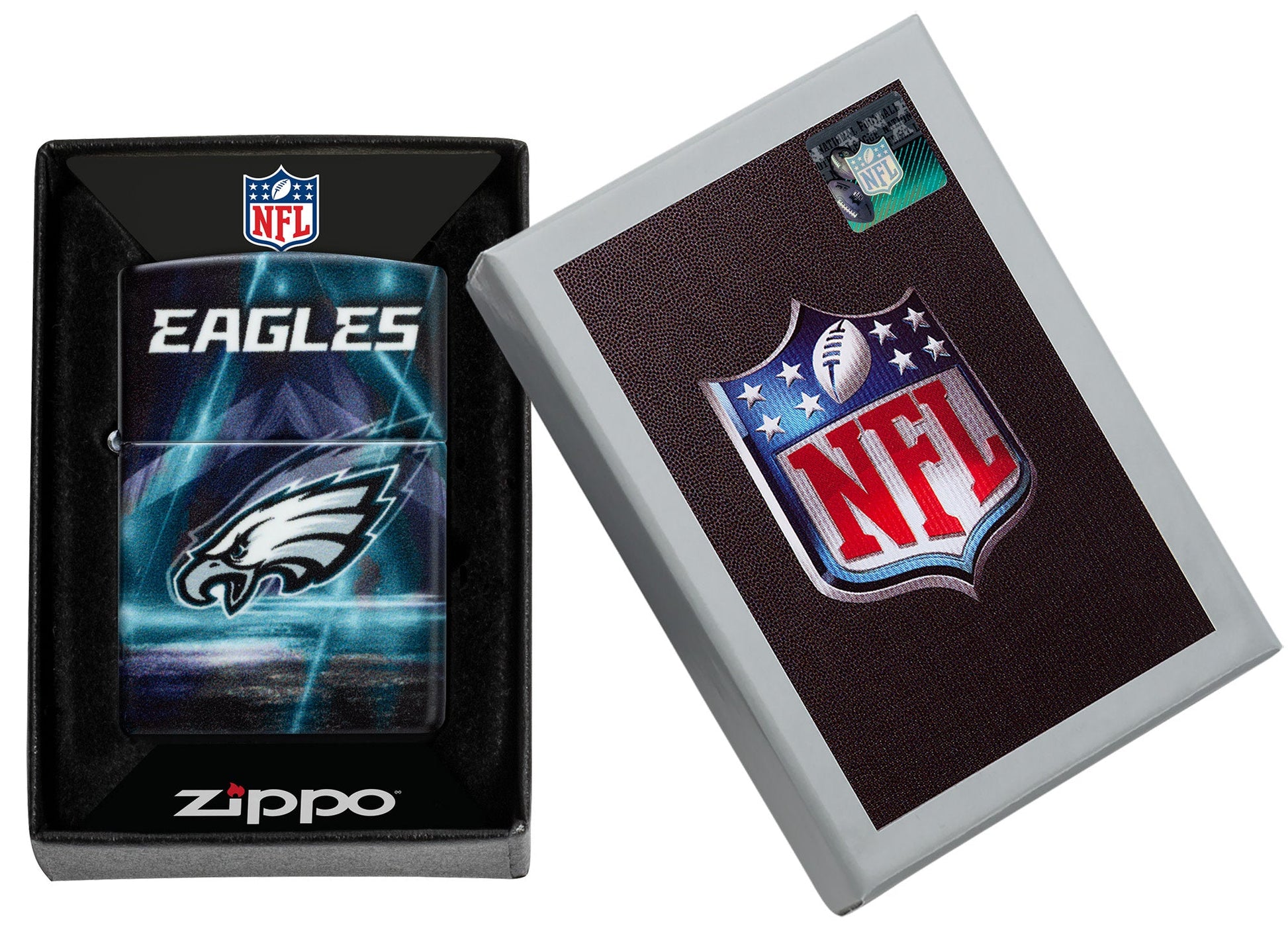 Zippo NFL Philadelphia Eagles Team Spirit Design Black Matte Windproof Lighter