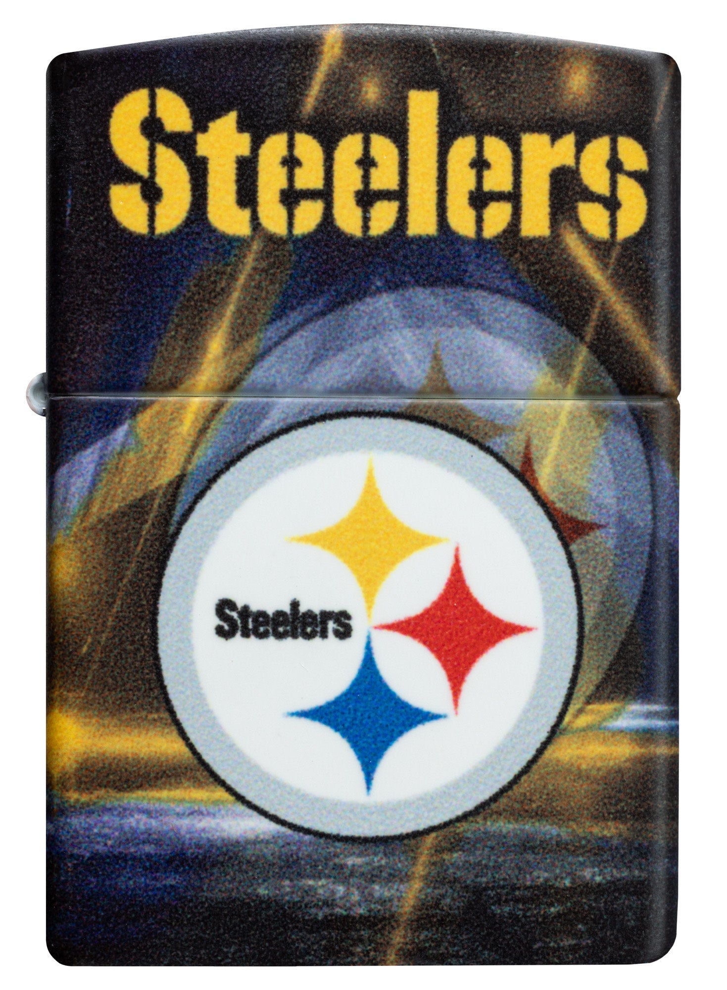 Zippo NFL Pittsburgh Steelers Team Spirit Design Black Matte Windproof Lighter