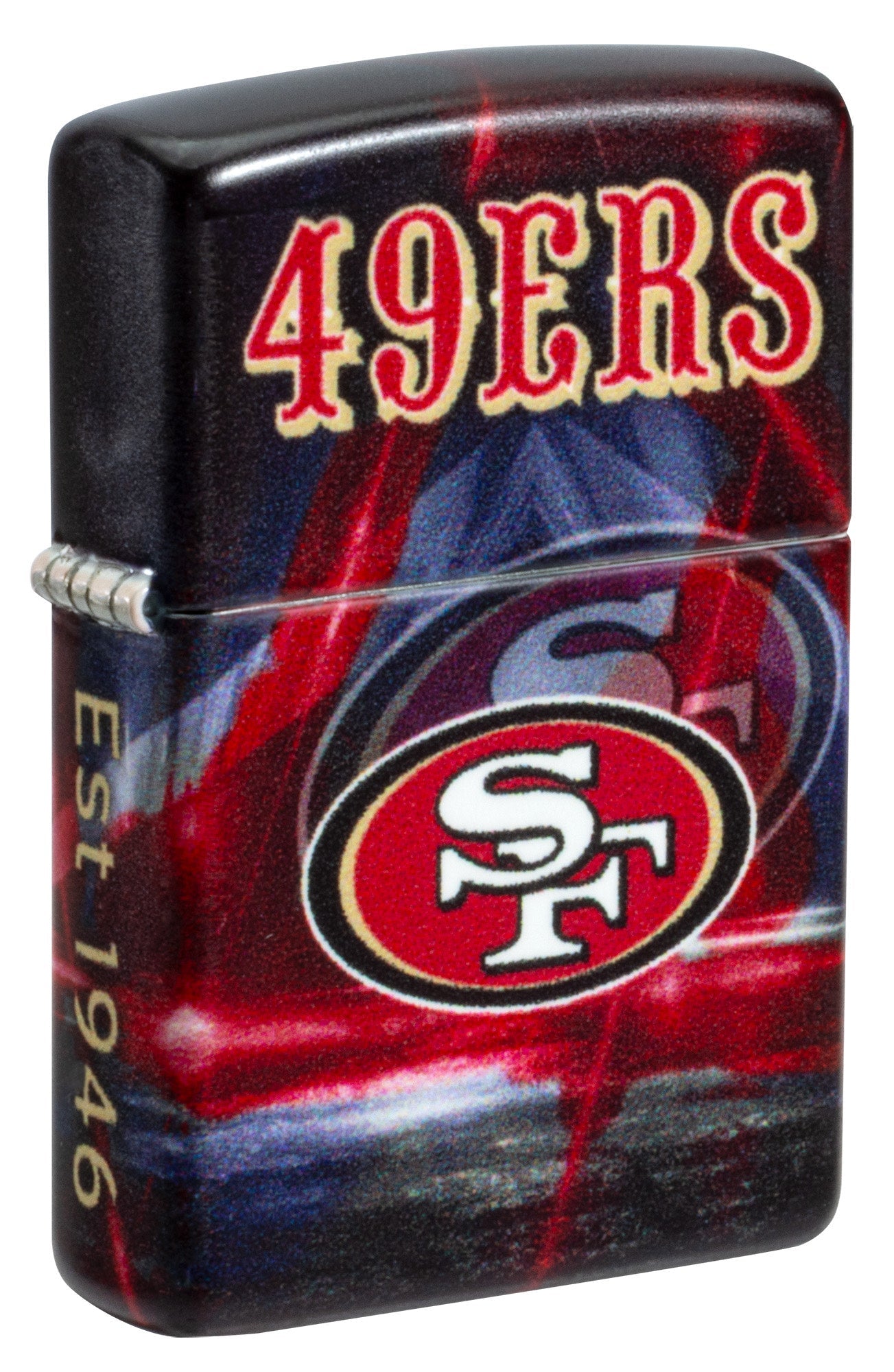 Zippo NFL San Francisco 49ers Team Spirit Design Black Matte Windproof Lighter
