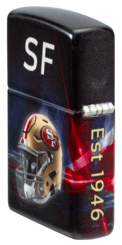 Zippo NFL San Francisco 49ers Team Spirit Design Black Matte Windproof Lighter